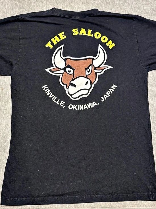 Other - The Saloon Kinville, Okinawa, Japan graphic tee Graphic Tee Black Short Sleeve